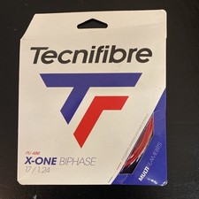 NEW Tecnifibre PU 400 X-ONE Biphase 17 Gauge 1.24mm Tennis String Red