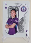 2025 PARKSIDE BEACHWOOD BRAND NWSL JACQUIE OVALLE PLAYING CARD FIVE OF CLUBS