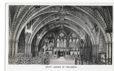 Postkarte - London Houses of Parliment die Krypta