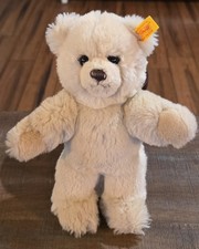 Steiff Teddy bear plush Molly Button Tag Vintage Cream Germany Vintage 9in Long