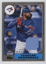 2022 Series 2 1987 Topps Baseball Relics Black 137/199 Teoscar Hernandez 1dm5