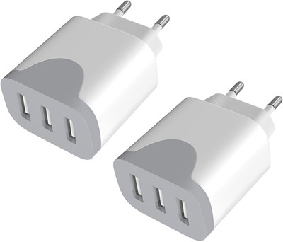 USB Ladegerät 2Pack, 3-Port Stecker 15W USBA Adapter 5V3A Mehrfach Usb-Plug