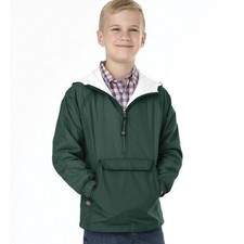 NEW Charles River Apparel Youth Classic Solid Pullover 8905 Forest Green MEDIUM