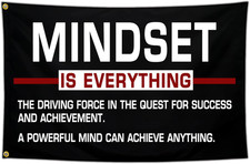 Discipline Motivational Flag 3X5 Ft Mindset Is Everything Flag Gym Motivational