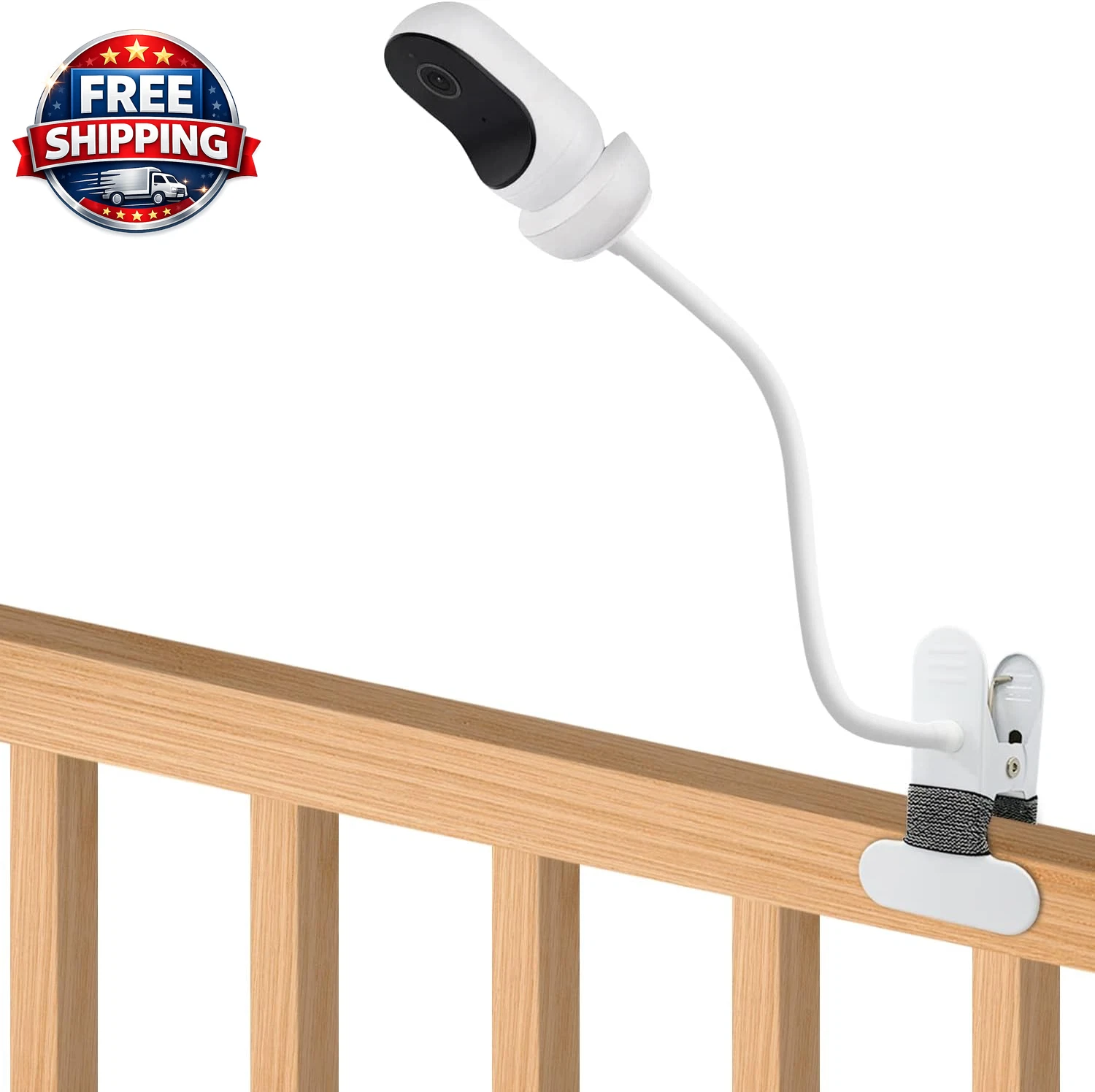 Baby Monitor Mount, Compatible with Owlet Cam/Duo & Other Cameras, 15.7In Flexib