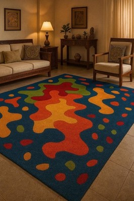 Designer Rug | Irregular Rug | Wool area Rugs | Living Room Rug | Tufted A220