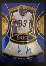 2025 Panini Select - Signatures Connor Heyward #SP-CHD Blue Prizm /149 (AU)