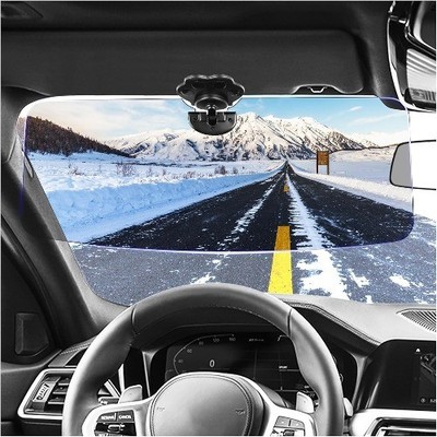Upgraded Polarized Sun Visor, Anti Glare HD Sun Visor Extender with Cute Cat Cla