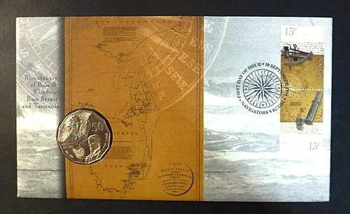 AUSTRALIAN 1998 Bass and Flinders 200th Anniversary coin PNC