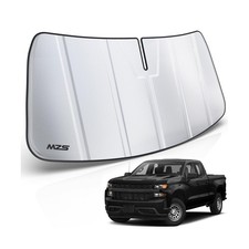 MZS Windshield Sun Shade Compatible with Silverado Sierra 1500 2500HD 3500HD ...