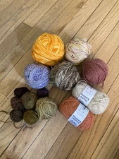 Miscellaneous yarn lot, 100% wool, great value, Spincycle, Hedgehog Fibres, etc
