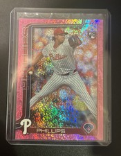 2025 Topps Series 1 Tyler Phillips Pink Holo Foil SP RC Philadelphia Phillies