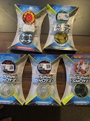 Hot Wheels SPIN SHOTZ lot of 5 Packs STUNTING ENDURANCE & ACCELERATION New