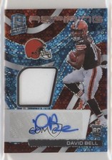 2022 Panini Spectra Aspiring Neon Blue Prizm 44/50 David Bell Patch Auto 0w4i