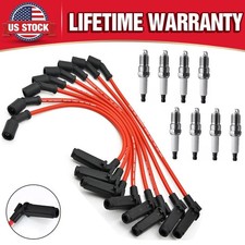 8pcs High Performance Spark Plug Wires Set for Chevy GMC 4.8L 5.3L 6.0L V8