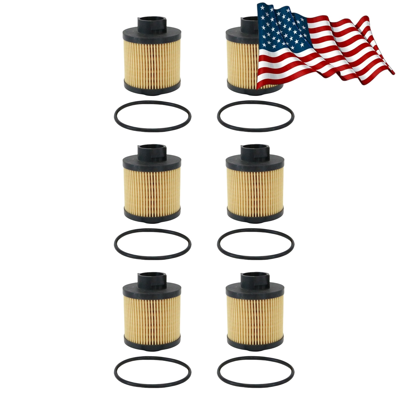 6X Oil Filter Fits 2004-2008 Lamborghini Gallardo 07L115561C USA