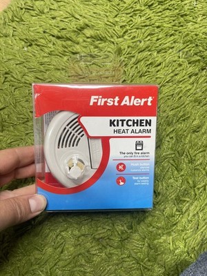 First Alert Küchenhitzemelder - Feuermelder für Küche & Garage