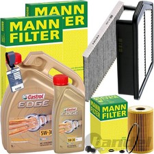 MANN INSPEKTIONSPAKET+CASTROL 5W-30 MOTORÖL passend für HYUNDAI i40 VF 1.7 CRDI