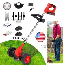 New 24V Cordless Weed Eater Electric Brush Cutter Lawn Edger Gras String Trimmer
