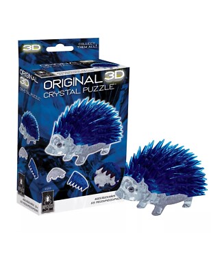 BePuzzled   Hedgehog Standard Original 3D Crystal Puzzle, Ages 12 and Up