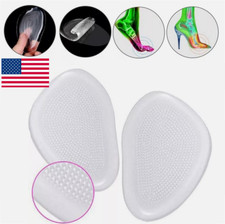 1 Pair Non Slip Silicone Heel Cushion Inserts Shoe Insoles Pads for High Heels