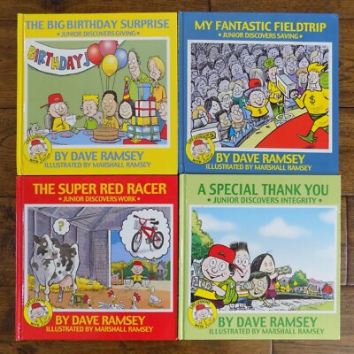 Lot 4 Dave Ramsey Life Lessons with Junior Discovers Series Children's Books