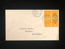 DC WASHINGTON JUNE 8 1925 FDC #591 BLOCK/4, TO WORDEN CV $95