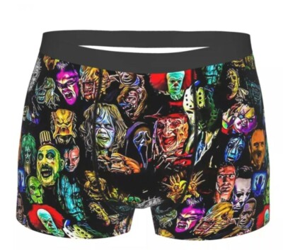 Boxer Briefs Horror Movies Halloween Scary Monster Ghost NIP