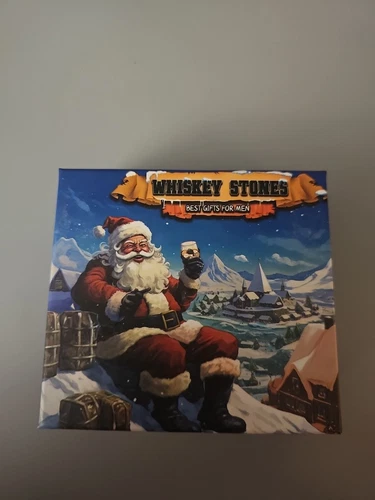 New In Box Christmas whiskey stones gift set 16 Pieces plus a bag (USA Shipper)