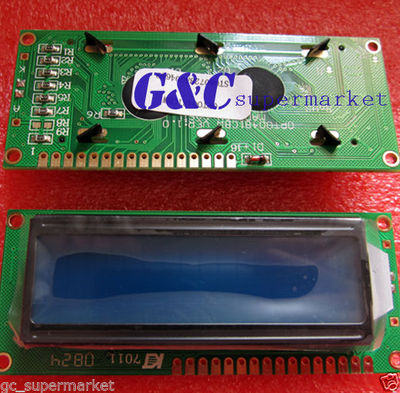 5PCS1602 16x2 HD44780 Character LCD Display Module LCM blue blacklight NEW