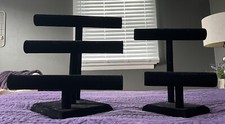Multiple Levels Jewelry Display Stands; Black Velvet