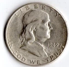 1949-S FRANKLIN HALF DOLLAR 50¢