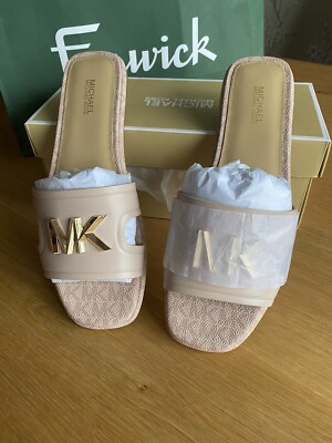 Genuine Michael Kors Kippy Leather Sandles/flip Flops Bnib Uk4.5/ 37.5  Rrp£130 | eBay UK