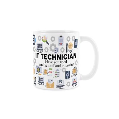 IT Techniker Tasse - Neuheit technischer & Computer Support weiß Keramiktasse Geschenk