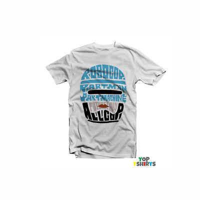 Robocop Kalligramm Tshirt Film TV Polizei Gesetz Top Cop Roboter