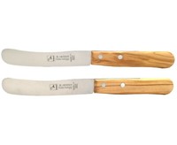 2 BröTchenmesser Herder Buckelsmesser FrüHstüCksmesser Solingen Olive Solinger