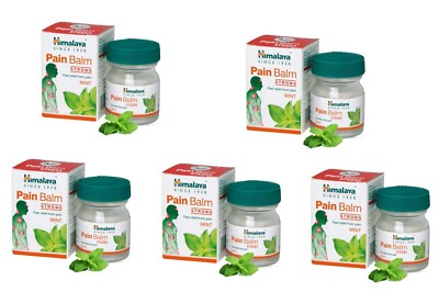 5 pack X Himalaya PAIN BALM MINT Fast Relief from Headaches Pain 10 GM FREE SHIP