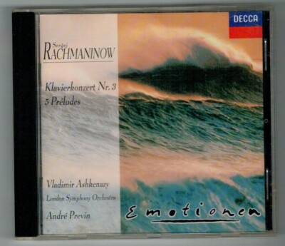 CD Rachmaninov Klavierkonzert Nr.3 5 Préludes Decca Record