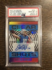 2021 Panini NFL Illusions Chargers Justin Herbert PSA 10