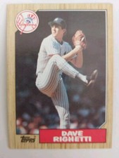 1987 TOPPS DAVE RIGHETTI BASEBALL CARD #40