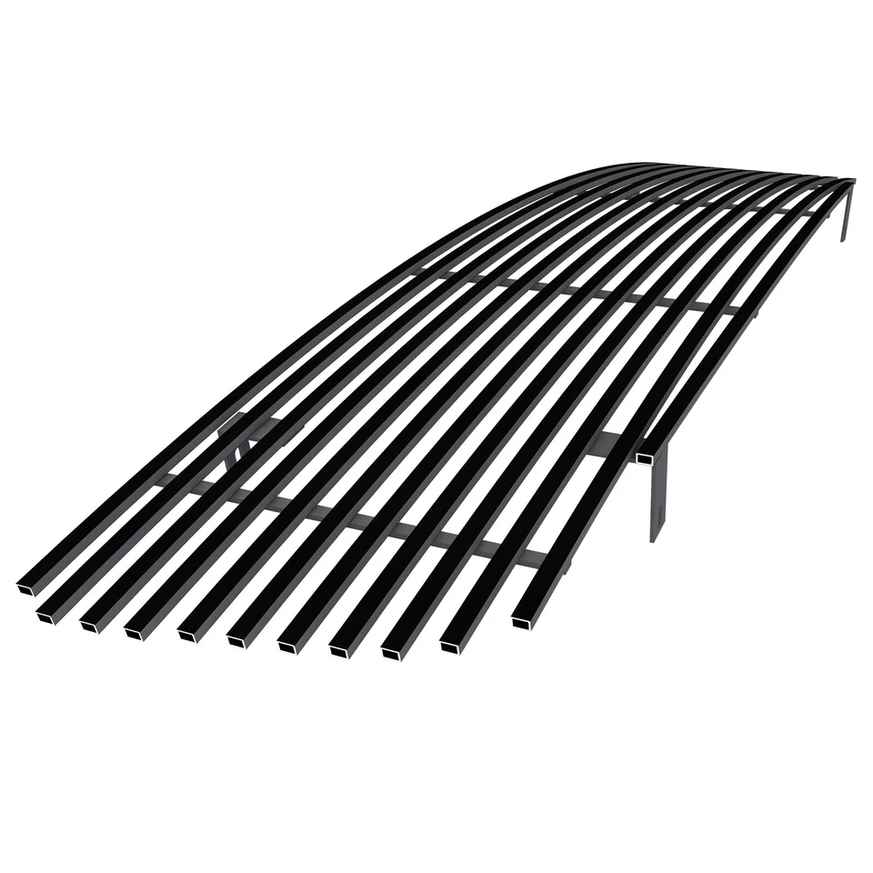 Se adapta a GMC Sierra 1500/2500/3500 2003-2006 rejilla principal de acero inoxidable negra Billet Foto 2 de 4