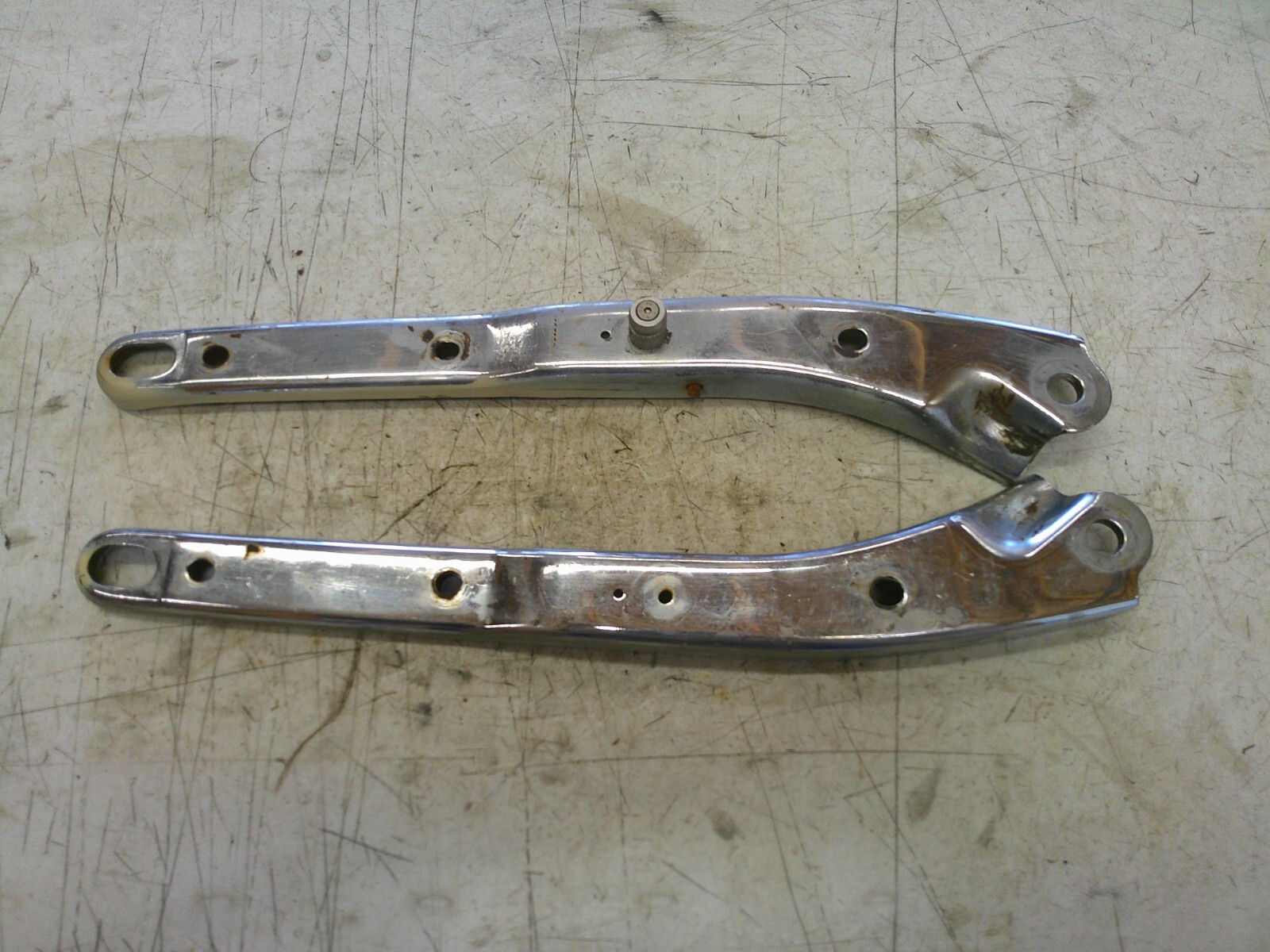 90-94 Honda shadow VT1100 chrome rear back fender brackets stays mounts