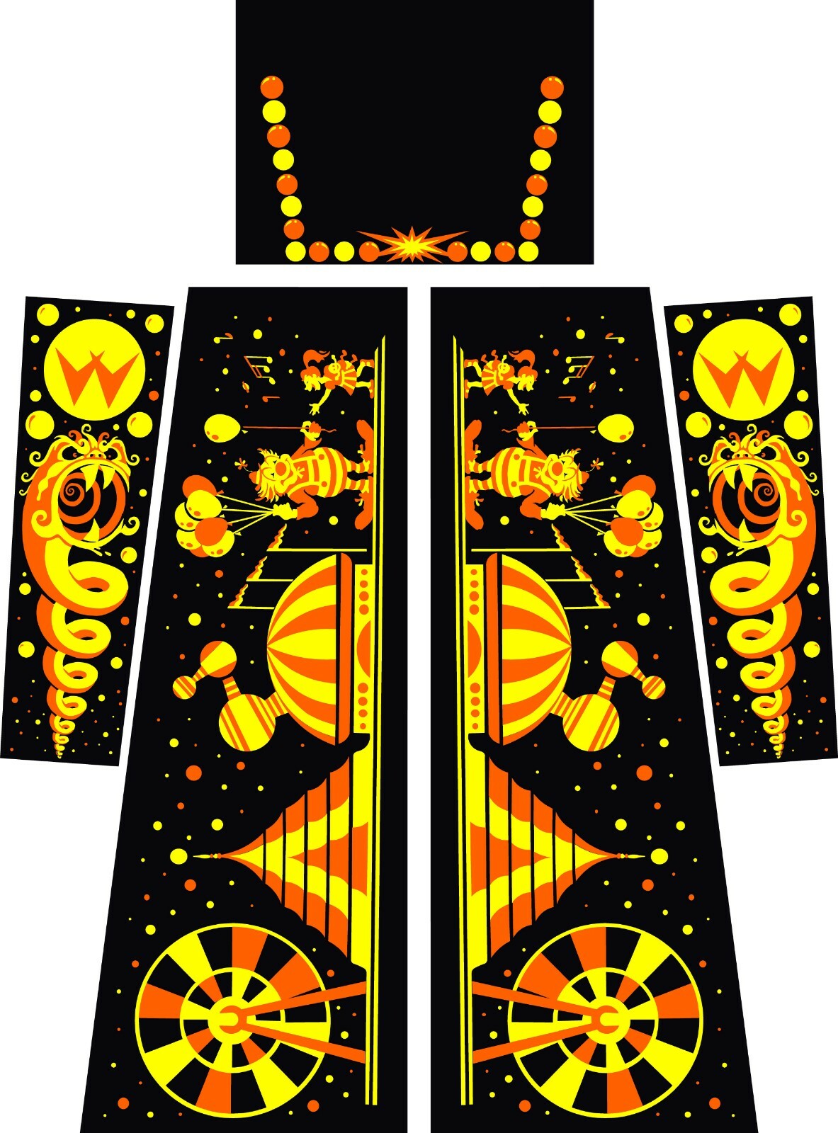 Williams CYCLONE Pinball Machine Decal Set eBay