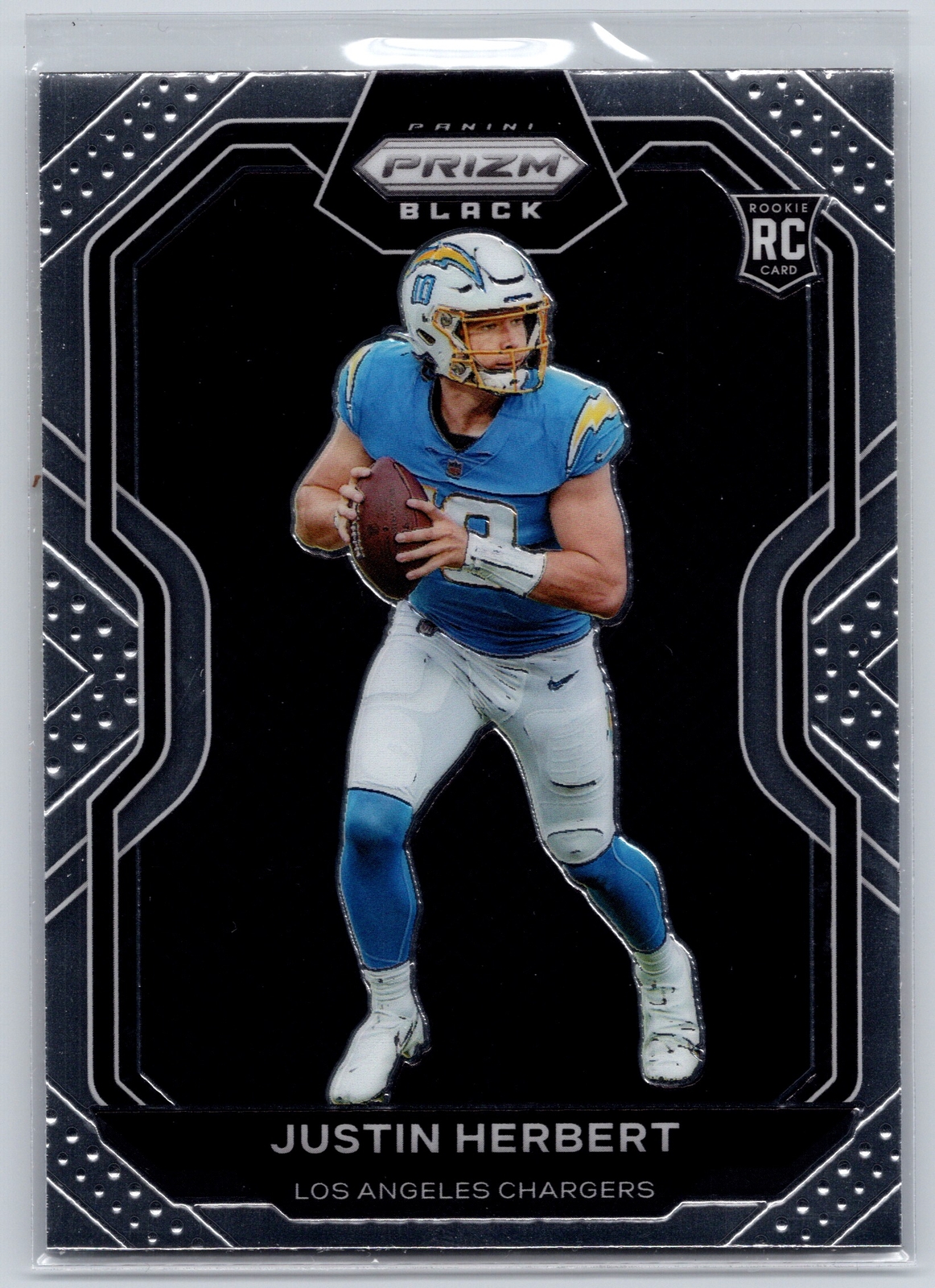 2020 Panini Chronicles #PB-3 Justin Herbert Prizm Black