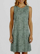 NEW FRESH PRODUCE 2X Coral Clusters Marissa Tank Dress Cotton Jersey Gray USA