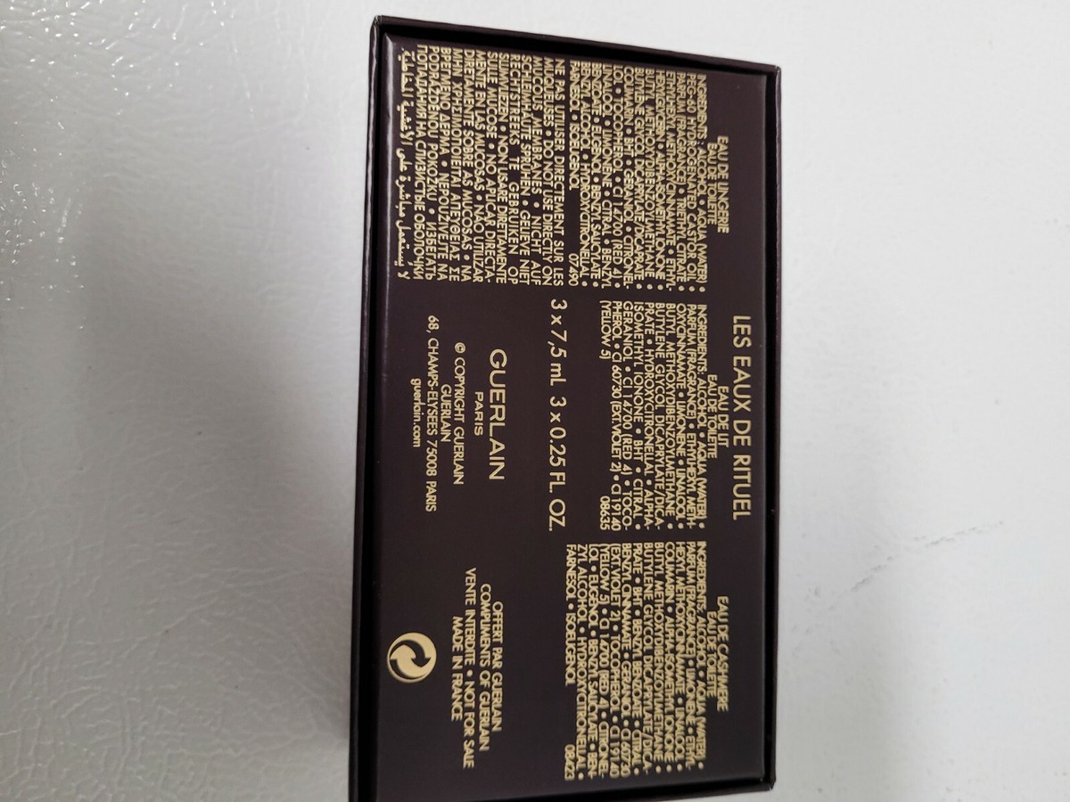 Perfume Guerlain Paris les eaux de rituel 3 x 0.25 fl. | eBay