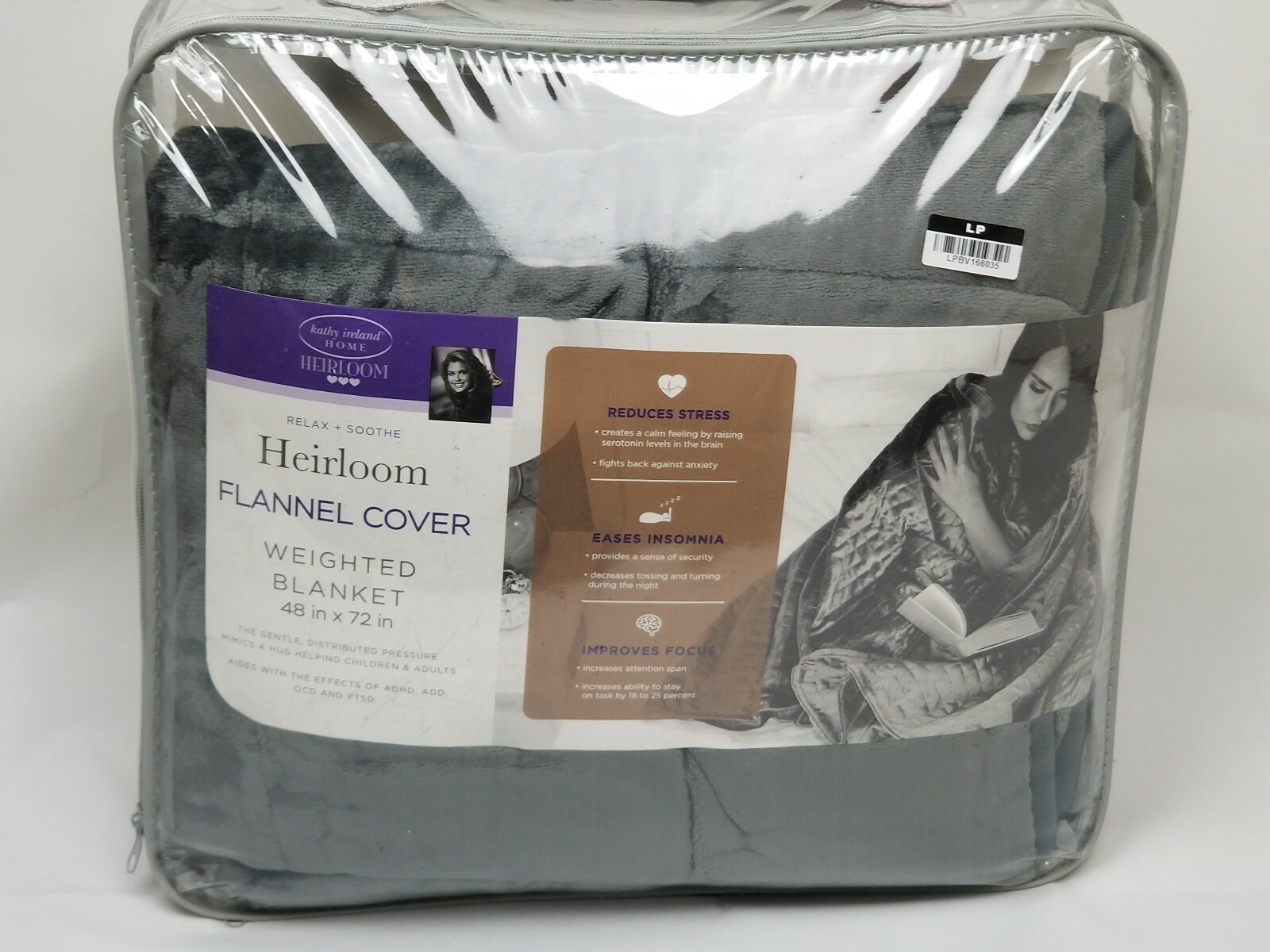 Kathy Ireland Heirloom Flannel Weighted Blanket 12lbs eBay
