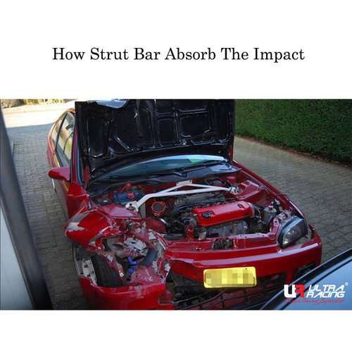 For Volvo C30 2006-2013/ S40 FACELIFT 2007–2012 Front Strut Bar Ultra Racing - Foto 4 di 5