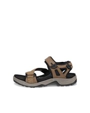 ECCO Offroad Nutmeg Brown Textile Hiking Walking Sandal EU 45 Men's 11 - 11.5 US