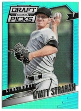 2014 Panini Prizm Perennial Draft Picks Powder Blue 185/199 Wyatt Strahan Rookie